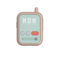 Waffle Go mint screen-free kids phone front view, approved contacts only, no apps