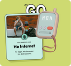 Waffle Go no internet feature — no apps, no browser, no distractions for kids