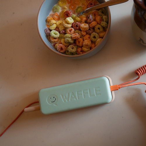 Mint green Waffle Home
